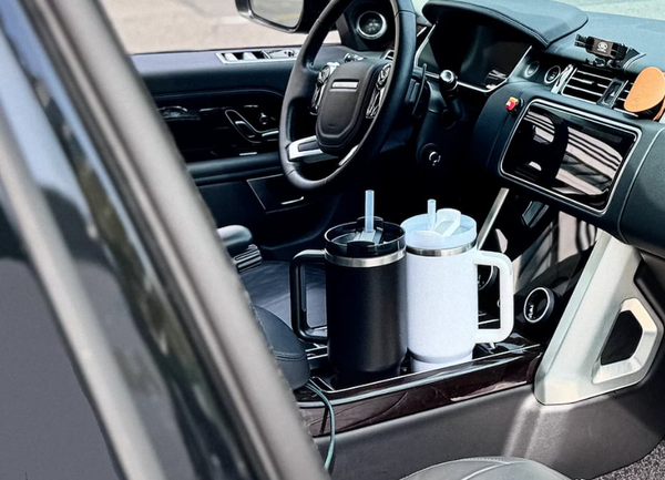two 40oz tumblers fits in a car cupholder